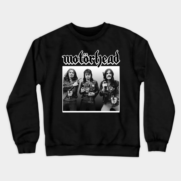 Motorhead Black White Crewneck Sweatshirt by Pemandangan Kenangan 2000